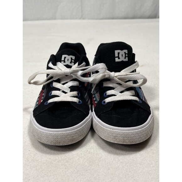 DC Shoes Women’s Chelsea Skate Sneakers Black Aztec Pattern Size 6.5 - Picture 2 of 11